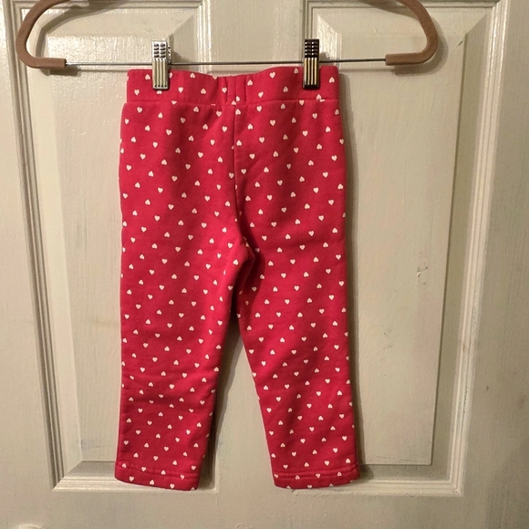 Baby Gap Pink Heart Sweatpants Size 3T - Picture 2 of 3
